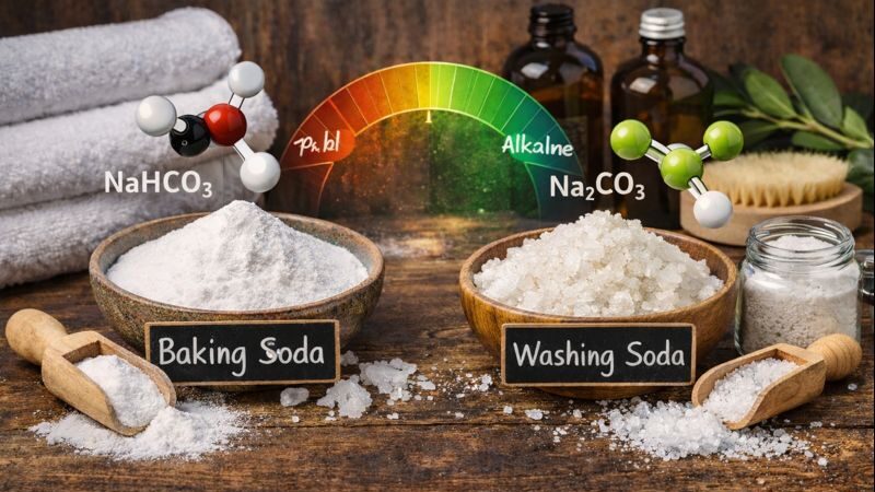 Baking Soda vs Washing Soda in Laundry What’s the Difference